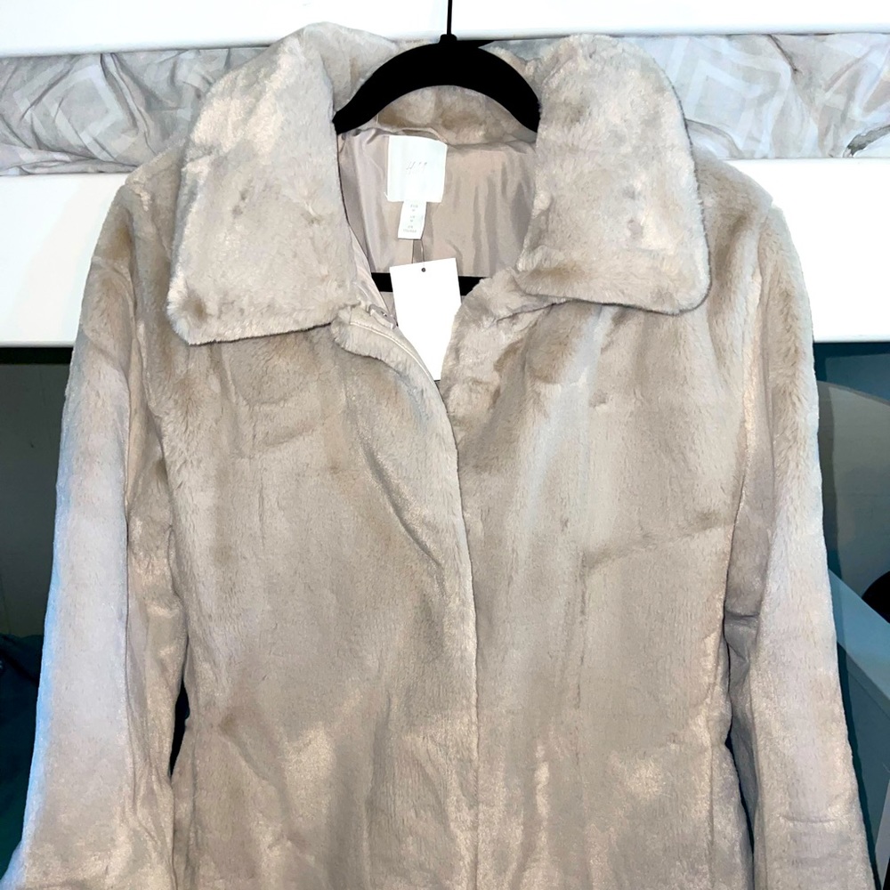 New H&M Faux Fur Jacket